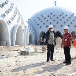 Sekda Mie Go Tinjau Pembangunan Masjid Agung Kubah Timah, Progres Sudah 82 Persen