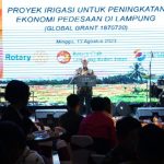 Sekdaprov Lampung Hadiri Acara Peresmian dan Pelatihan Proyek Irigasi