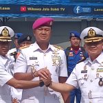 Serah Jabatan Penuh Khidmat dari Kolonel Laut (P) Dedi Komarudin kepada Kolonel Laut (P) Nopriadi