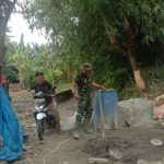 Babinsa Koramil 2302/Bojonegara, Karbak Pembangunan Rumah Warga