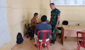 Babinsa Koramil 2306/Mancak, Puan Ter Pendataan Jumlah Warga Baru