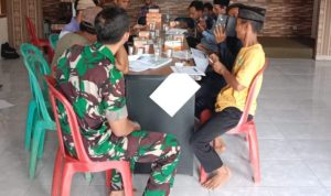 Babinsa Koramil 2305/Cinangka, Puan Ter Pendataan Penyaluran BLT