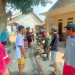 Babinsa Koramil 2302/Bojonegara, Karbak Pembangunan Pengecoran Jalan