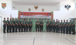 Dandim 0429/Lamtim Pimpin Acara Kenaikan Pangkat 22 Prajurit