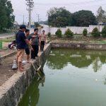 Polsek Kelapa Polres Bangka Barat Datangi TKP Seorang Anak Tenggelam di Air Telang