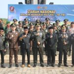 Dandim 0429/Lamtim Pimpin Upacara Ziarah Nasional HUT TNI ke-78