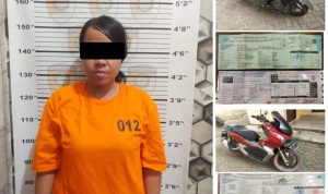 Bawa Kabur Motor Tetangga, Seorang Wanita Diamankan Polisi