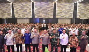 Dandim 0429/Lamtim Hadiri Apel 6 Pilar Provinsi Lampung Persiapan Pemilu 2024