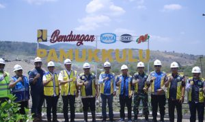 Pj. Bupati Takalar dampingi Pj. Gubernur Sulawesi selatan tinjau progres bendungan pamukkulu 