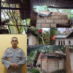 Polsek Kelapa Bantu Evaluasi Rumah Warga Tekena Angin Kencang Merusak Bangunan di Kecamatan Kelapa