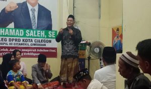 Muhammad Saleh, SE Caleg DPRD Kota Cilegon dari Partai Gerindra Melaksanakan Syukuran Kantor Pemenangan