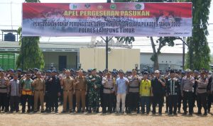 Hadiri Apel Serpas Jalang Pilkades, Dandim : TNI Polri Siap Jaga Kamtibmas Kondusif