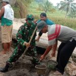 Babinsa Koramil 2306/Mancak, Karbak Pengecoran Jalan