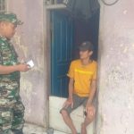 Babinsa Koramil 2302/Bojonegara, Puan Ter Pendataan Warga Kontrakan