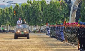 Upacara Peringatan Hari Ulang Tahun TNI ke-78 Diikuti Gubernur Lampung