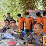 Kapolres Bangka Barat Pimpin Langusng Konferensi Pers Penangkapan Pencurian di KIP Shanko