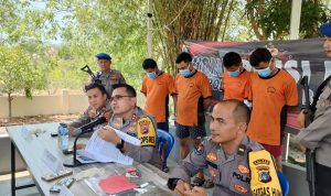 Kapolres Bangka Barat Pimpin Langusng Konferensi Pers Penangkapan Pencurian di KIP Shanko