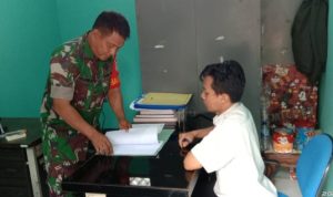 Babinsa Koramil 2301/Cilegon, Puan Ter Mendata Penderita Stunting