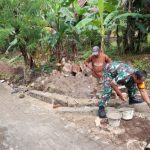 Babinsa Koramil 2307/Ciwandan, Karbak Pembangunan Drainase