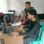 Babinsa Koramil 2304/Anyer, Puan Ter Pendataan Wilayah Rawan Banjir
