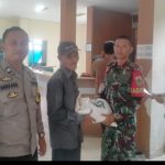 Babinsa Koramil 2303/Pulomerak, Puan Ter Pembagian Bansos Beras