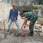 Babinsa Koramil 2307/Ciwandan, Karbak Pembangunan Rumah Warga