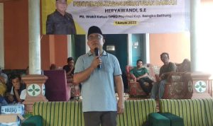 Heryawandi Plt. Wakil Ketua DPRD Bangka Barat Gelar Kegiatan Penyebarluasan Perda di Desa Tempilang