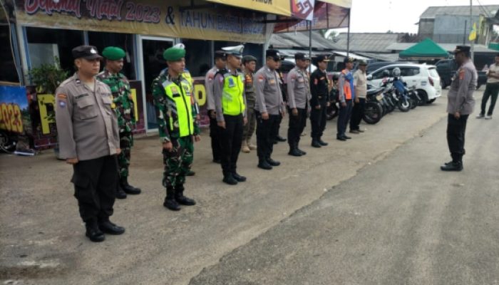 Kodim 0429/Lamtim Libatkan Puluhan Personil Laksanakan Pam Nataru