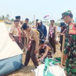 Babinsa Koramil 2305/Cinangka, Bintahwil Pendampingan Perkemahan
