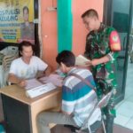 Babinsa Koramil 2303/Pulomerak, Puan Ter Pendataan Jumlah Peserta Pemilu