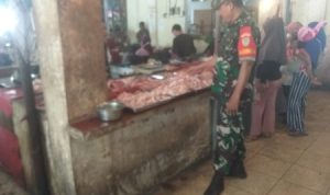 Babinsa Koramil 2301/Cilegon, Komsos Harga Daging