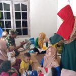 Babinsa Koramil 2305/Cinangka, Puan Ter Pendataan Jumlah Balita