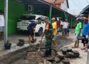 Babinsa Koramil 2303/Pulomerak, Karbak Pembongkaran Paving Blok