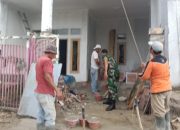 Babinsa Koramil 2305/Cinangka, Karbak Pembangunan Rumah Warga
