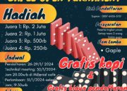 Mau Ngopi Gratis dan Dapat Duit Jutaan? Daftar Turnamen Gaple ke Milenial Cafe Sekarang!!!