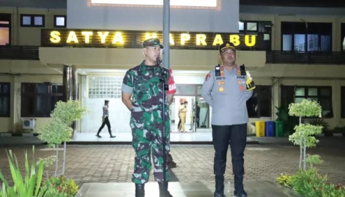 Dandim 0623/Cilegon Mengikuti Apel Kesiapan Pengamanan Malam Tahun Baru 2024