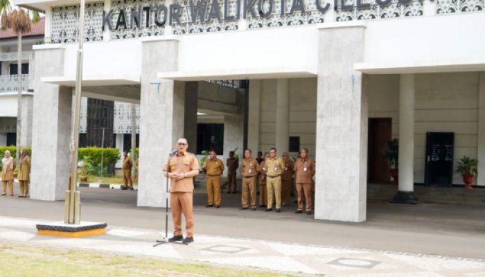 Walikota Cilegon Pimpin Apel Pagi Awal Tahun : Pemerintah Harus Menjadi Contoh di Lingkungan Masyarakat