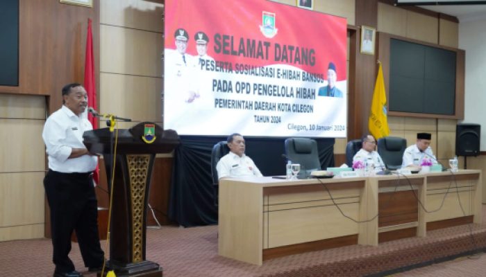 Setda Kota Cilegon : Secara Resmi Membuka Acara Sosialisasi e-Hibah Bansos