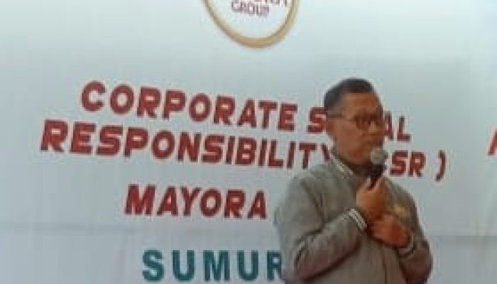 Sekdes Gembong Ucapkan Terimakasih Pada PT Mayora Kawasan Balaraja Jayanti, Warganya Mendapatkan Program CSR Sumur Bor