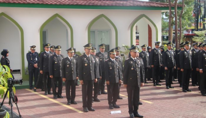 Sambut Hari Bhakti Imigrasi ke 74, Lapas Cilegon Ikuti Upacara di Kanwil Banten