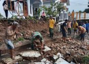Babinsa Koramil 2307/Ciwandan, Karbak Pembangunan Drainase