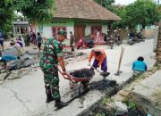 Babinsa Koramil 2302/Bojonegara, Karbak Pembersihan Saluran Air