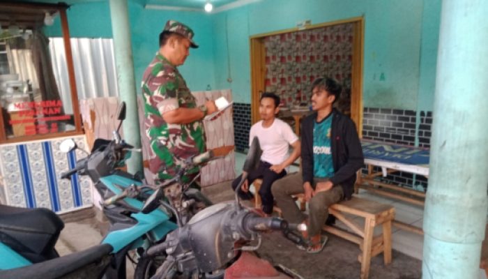 Babinsa Koramil 2306/Mancak, Puan Ter Pendataan Pekerja Buruh