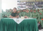 Dandim 0623/Cilegon Bersama Ketua dan anggota  Persit KCK Cab XLIX Dim 0623 Mengikuti Pengarahan Danrem 064/MY