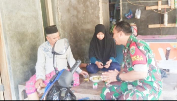 Babinsa Koramil 2306/Mancak, Komsos Membahas Waspada Musim Hujan