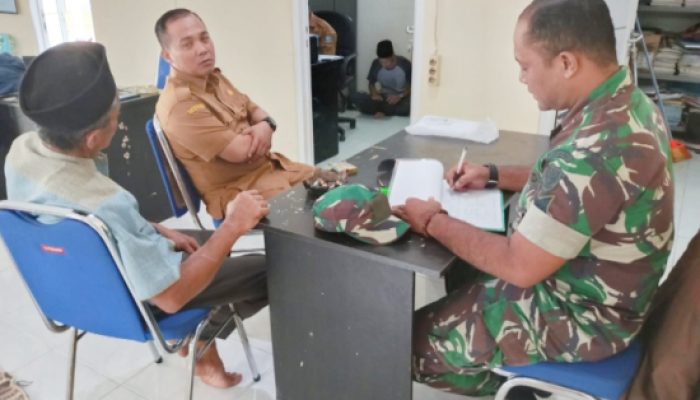 Babinsa Koramil 2306/Mancak, Puan Ter Pendataan Warga Penerima PKH