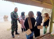 Babinsa Koramil 2305/Cinangka, Puan Ter Pendataan Pengunjung