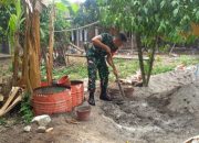 Babinsa Koramil 2302/Bojonegara, Karbak  Pembuatan Rumah Warga