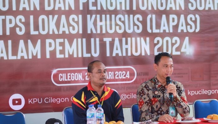 Pastikan Kesiapan WBP, Lapas Cilegon Gandeng KPU Gelar Sosialisasi dan Simulasi Pemilu