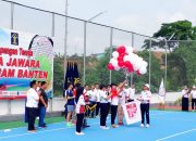 Tingkatkan Sinergi dan Kolaborasi, Lapas Cilegon Ikuti Friendly Match Tenis di Kanwil Banten